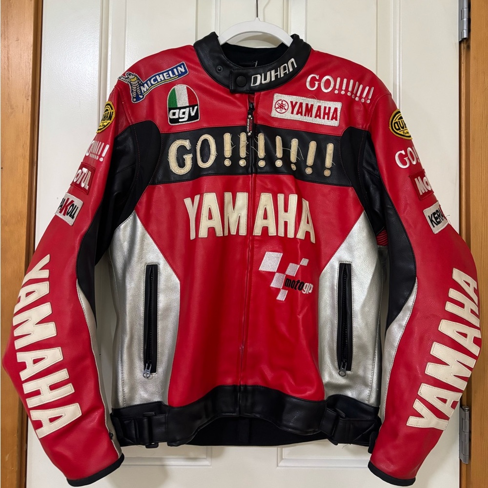 Vintage Yamaha Black and White Jacket